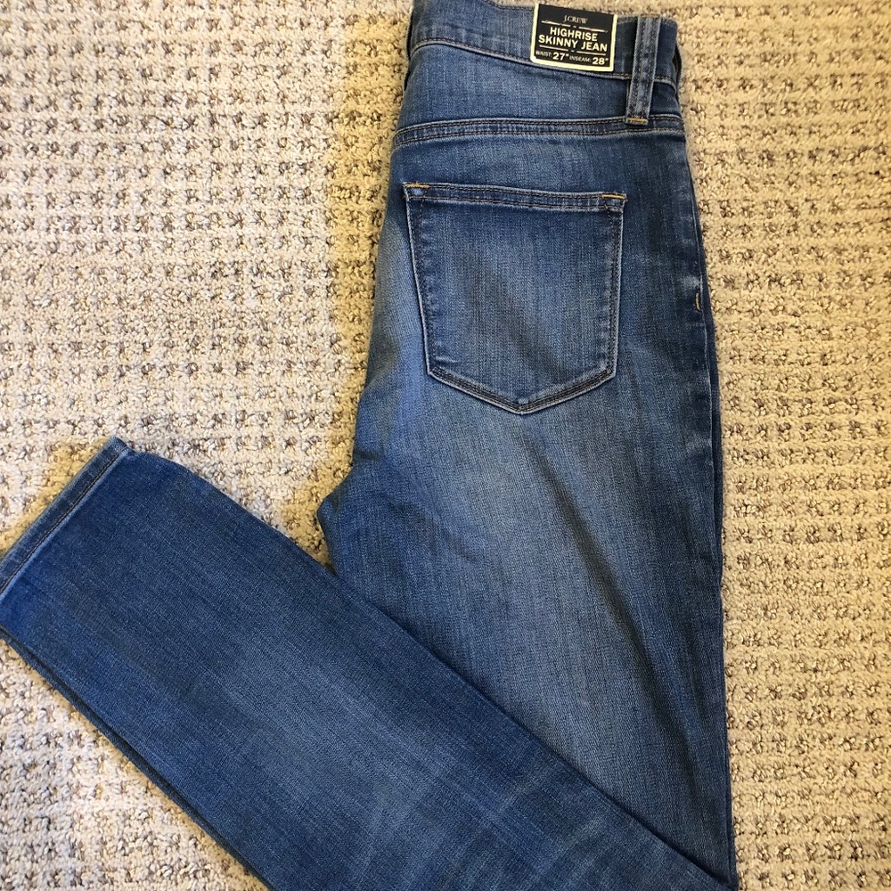 JCrew high rise skinny jeans